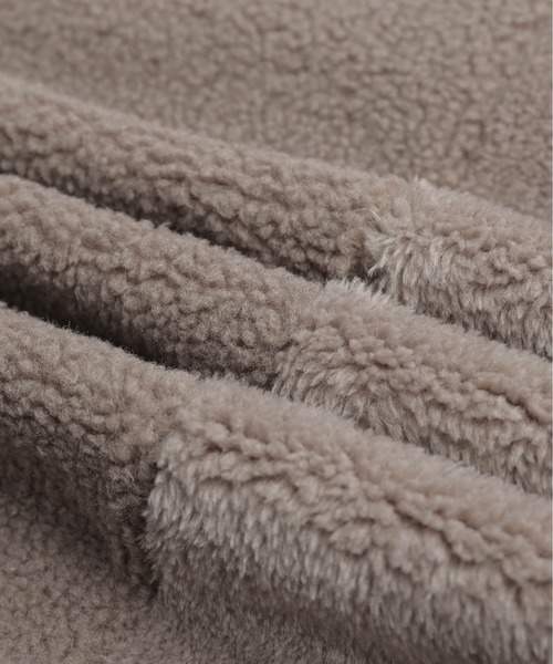 SUGAR BISKET（シュガービスケット）の「ボア切替ノーカラーコート（ノーカラーコート・レディース・ブラック/ブラウン/ベージュ・フリー）」の20枚目の写真