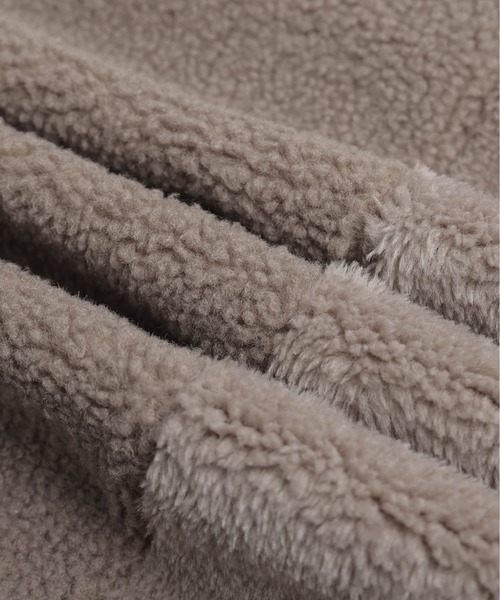 SUGAR BISKET（シュガービスケット）の「ボア切替ノーカラーコート（ノーカラーコート・レディース・ブラック/ブラウン/ベージュ・フリー）」の21枚目の写真