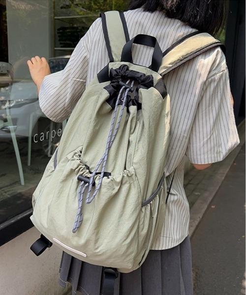 パラシュートリュック　リュック　巾着　カーキ　ミリタリー　巾着リュック　y2k Amazon.co.jp: [FANDARE] 巾着バックパック キャンバス ユニ