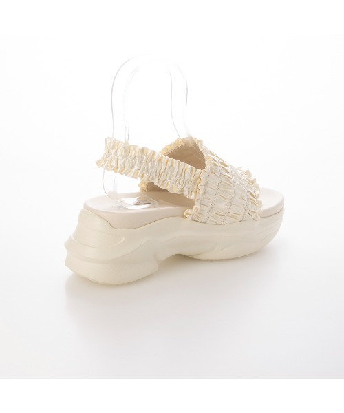 EVOL（イーボル）の「【XS-LLサイズ展開・軽量】フリルスポーツサンダル IY5621（サンダル・レディース・ブラック/アイボリー/グレー・XS/S/M/L/LL）」の11枚目の写真