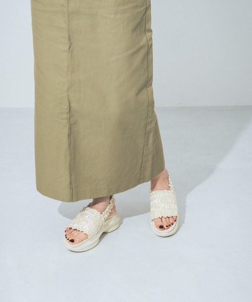 EVOL（イーボル）の「【XS-LLサイズ展開・軽量】フリルスポーツサンダル IY5621（サンダル・レディース・ブラック/アイボリー/グレー・XS/S/M/L/LL）」の15枚目の写真