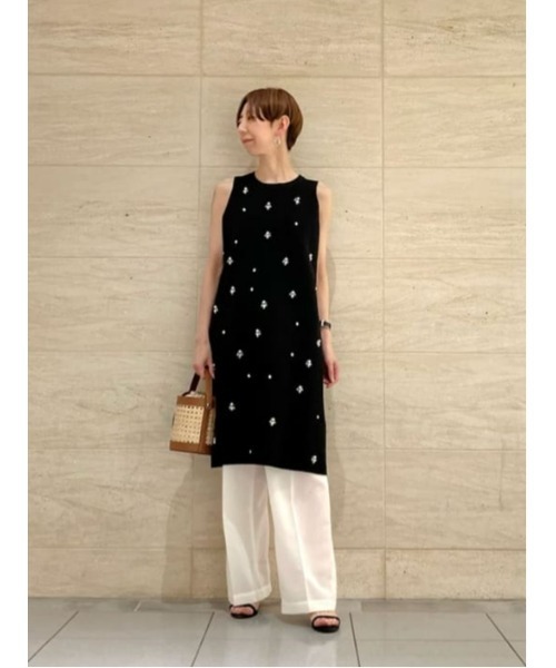 allureville（アルアバイル）の「ボイルシアーセンタープレスパンツ（その他パンツ・レディース・ベージュ/ミント/アイボリー/ブラック・1/2）」の20枚目の写真