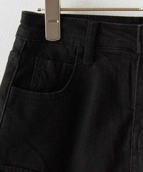 Chick(チック)の「Cargo Denim Mini Skirt / カーゴデニムミニスカート 秋物 秋服 2026年秋冬(デニムスカート・レディース・ブラック/ブルー・FREE)」の6枚目の写真