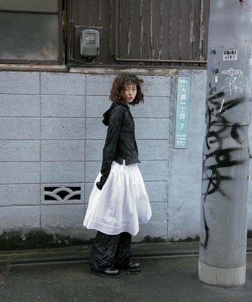 igi（イジ）の「OPAL VELOUR PANTS / オパールベロアパンツ（その他パンツ・レディース・パープル/ブラック・1/0）」の12枚目の写真