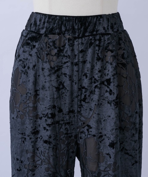 igi（イジ）の「OPAL VELOUR PANTS / オパールベロアパンツ（その他パンツ・レディース・パープル/ブラック・1/0）」の5枚目の写真