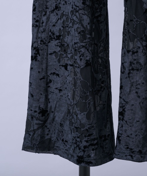 igi（イジ）の「OPAL VELOUR PANTS / オパールベロアパンツ（その他パンツ・レディース・パープル/ブラック・1/0）」の7枚目の写真