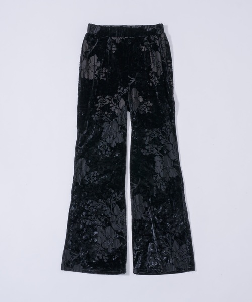 igi（イジ）の「OPAL VELOUR PANTS / オパールベロアパンツ（その他パンツ・レディース・パープル/ブラック・1/0）」の3枚目の写真