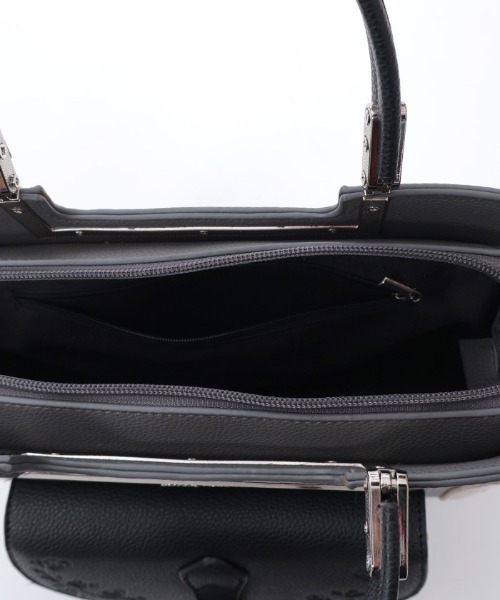 axes femme（アクシーズファム）の「薔薇エンボス配色バッグ（ショルダーバッグ・レディース・サックスブルー/ブラウン/ブラック/ネイビー/ワイン・FREE）」の20枚目の写真