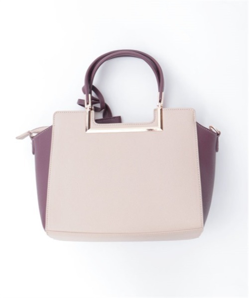 axes femme（アクシーズファム）の「薔薇エンボス配色バッグ（ショルダーバッグ・レディース・サックスブルー/ブラウン/ブラック/ネイビー/ワイン・FREE）」の9枚目の写真