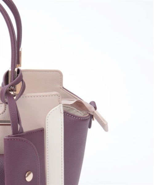 axes femme（アクシーズファム）の「薔薇エンボス配色バッグ（ショルダーバッグ・レディース・サックスブルー/ブラウン/ブラック/ネイビー/ワイン・FREE）」の10枚目の写真