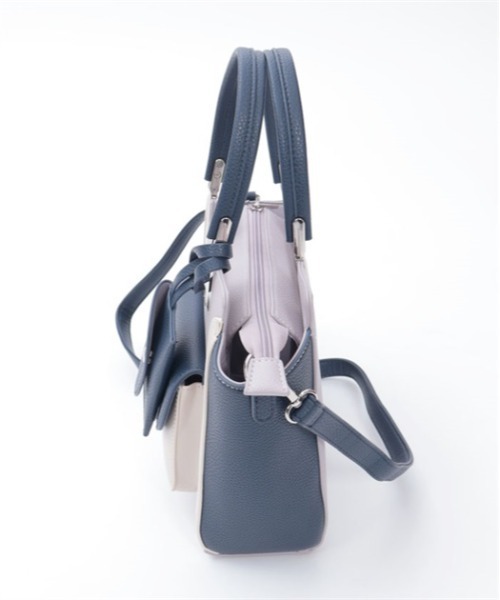 axes femme（アクシーズファム）の「薔薇エンボス配色バッグ（ショルダーバッグ・レディース・サックスブルー/ブラウン/ブラック/ネイビー/ワイン・FREE）」の14枚目の写真