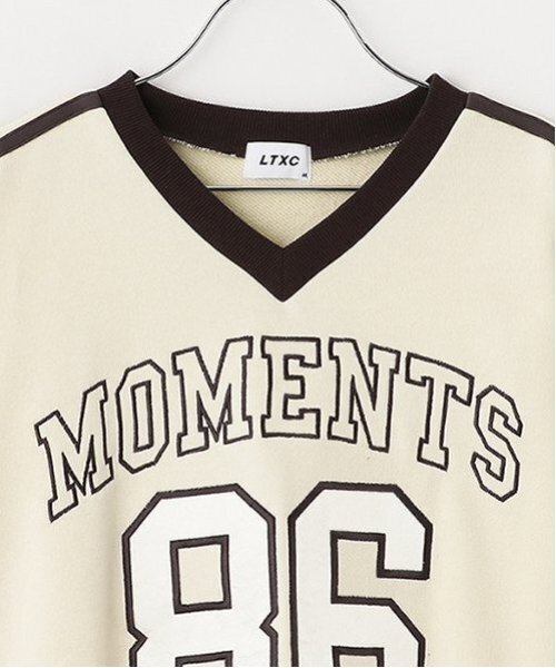 LOVETOXIC（ラブトキシック）の「【LTXC】ナンバープルオーバー（スウェット・キッズ・イエロー/ネイビー/オフホワイト・M:150cm/S:140cm/L:160cm）」の9枚目の写真