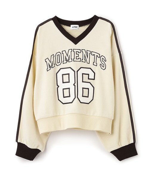 LOVETOXIC（ラブトキシック）の「【LTXC】ナンバープルオーバー（スウェット・キッズ・イエロー/ネイビー/オフホワイト・M:150cm/S:140cm/L:160cm）」の17枚目の写真