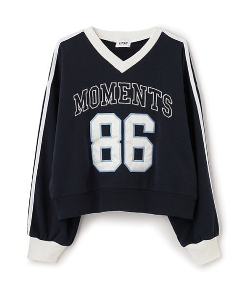 LOVETOXIC（ラブトキシック）の「【LTXC】ナンバープルオーバー（スウェット・キッズ・イエロー/ネイビー/オフホワイト・M:150cm/S:140cm/L:160cm）」の18枚目の写真