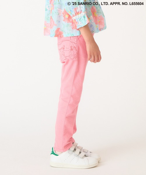HAKKA KIDS（ハッカキッズ）の「【シナモロール】ストレッチカットツイルアップリケ付きスリムパンツ（その他パンツ・キッズ・ピンク/サックスブルー・100cm/110cm/120cm/130cm）」の14枚目の写真