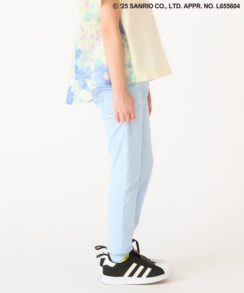 HAKKA KIDS（ハッカキッズ）の「【シナモロール】ストレッチカットツイルアップリケ付きスリムパンツ（その他パンツ・キッズ・ピンク/サックスブルー・100cm/110cm/120cm/130cm）」の5枚目の写真