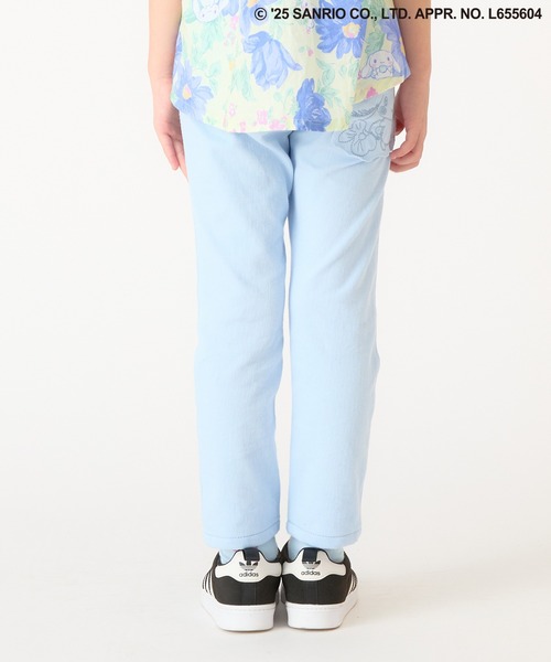 HAKKA KIDS（ハッカキッズ）の「【シナモロール】ストレッチカットツイルアップリケ付きスリムパンツ（その他パンツ・キッズ・ピンク/サックスブルー・100cm/110cm/120cm/130cm）」の4枚目の写真