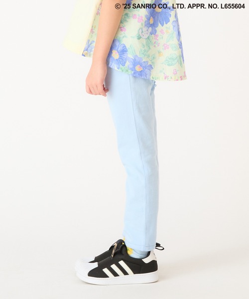 HAKKA KIDS（ハッカキッズ）の「【シナモロール】ストレッチカットツイルアップリケ付きスリムパンツ（その他パンツ・キッズ・ピンク/サックスブルー・100cm/110cm/120cm/130cm）」の6枚目の写真