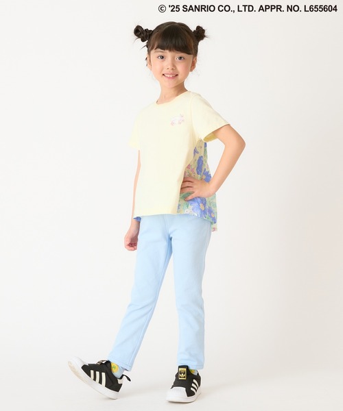 HAKKA KIDS（ハッカキッズ）の「【シナモロール】ストレッチカットツイルアップリケ付きスリムパンツ（その他パンツ・キッズ・ピンク/サックスブルー・100cm/110cm/120cm/130cm）」の9枚目の写真