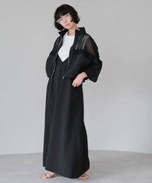 SOTT（ソット）の「Mixed-Material Track Jacket　異素材メッシュ切替トラックジャケット（ブルゾン）」