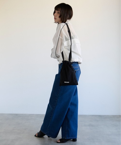 SOTT（ソット）の「Mixed-Material Track Jacket　異素材メッシュ切替トラックジャケット（ブルゾン・レディース・オフホワイト/ブラック・FREE）」の16枚目の写真