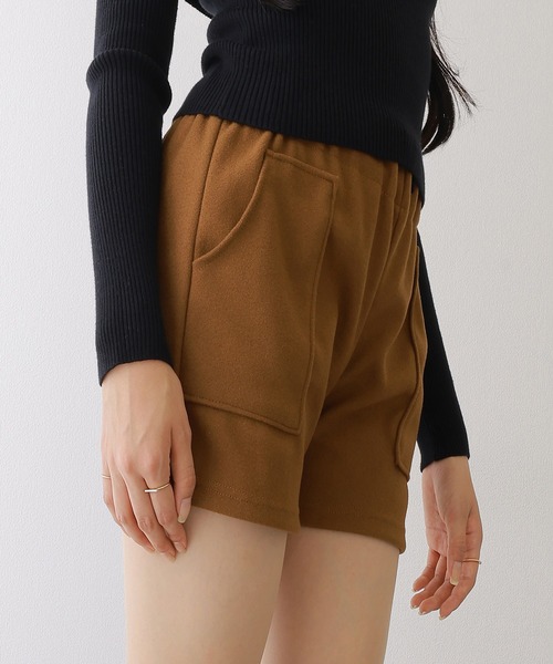 Lace Ladies(レースレディース)の「ソリッドカラー パッチポケット付き イージー キュロット パンツ(その他パンツ・レディース・ブラウン/ブラック/アイボリー・M/XL)」の10枚目の写真