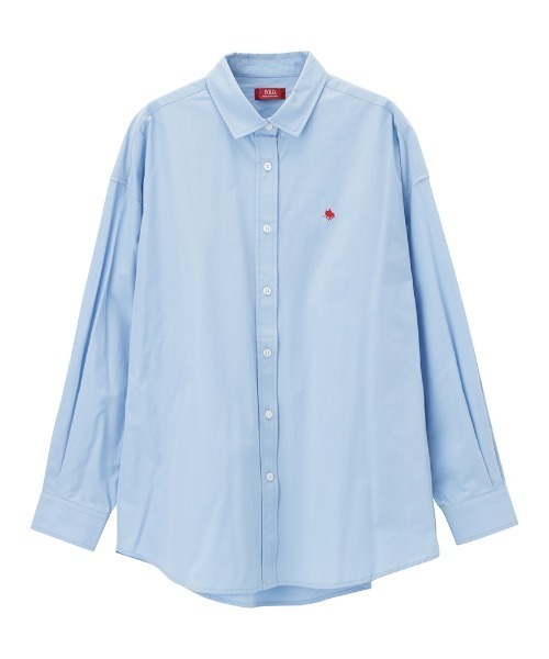 POLO BCS（ポロ ビーシーエス）の「POLO BCS カラフルシャツ（シャツ/ブラウス・レディース・ベージュ系その他/グリーン系その他/サックスブルー/イエロー系その他/ネイビー・フリー）」の4枚目の写真