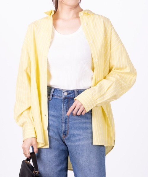 POLO BCS（ポロ ビーシーエス）の「POLO BCS カラフルシャツ（シャツ/ブラウス・レディース・ベージュ系その他/グリーン系その他/サックスブルー/イエロー系その他/ネイビー・フリー）」の6枚目の写真