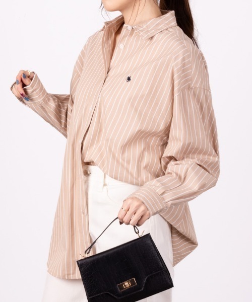 POLO BCS（ポロ ビーシーエス）の「POLO BCS カラフルシャツ（シャツ/ブラウス・レディース・ベージュ系その他/グリーン系その他/サックスブルー/イエロー系その他/ネイビー・フリー）」の10枚目の写真