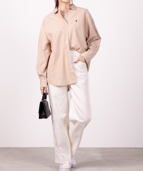 POLO BCS（ポロ ビーシーエス）の「POLO BCS カラフルシャツ（シャツ/ブラウス・レディース・ベージュ系その他/グリーン系その他/サックスブルー/イエロー系その他/ネイビー・フリー）」の11枚目の写真