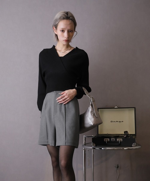 Doula Doula（ドゥーラドゥーラ）の「ピンタックショートパンツ（その他パンツ・レディース・モカ/ブラック/ライトベージュ/グレー・マルチサイズ）」の5枚目の写真