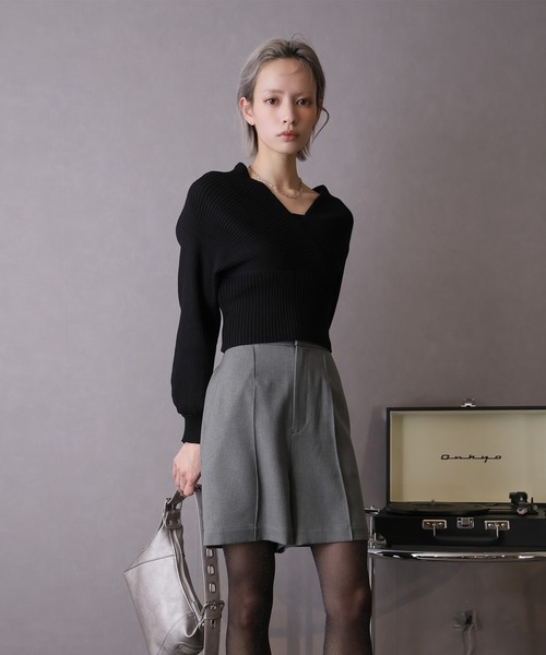 Doula Doula（ドゥーラドゥーラ）の「ピンタックショートパンツ（その他パンツ・レディース・モカ/ブラック/ライトベージュ/グレー・マルチサイズ）」の13枚目の写真