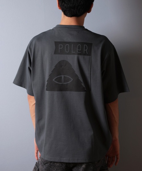 POLeR(ポーラー)の「【ムラサキスポーツ限定】POLER/ポーラー 半袖Tシャツ ビッグシルエット 吸湿速乾 259MCV0015(Tシャツ/カットソー・メンズ・ブラック/グレー/ホワイト・M/L/XL)」の3枚目の写真