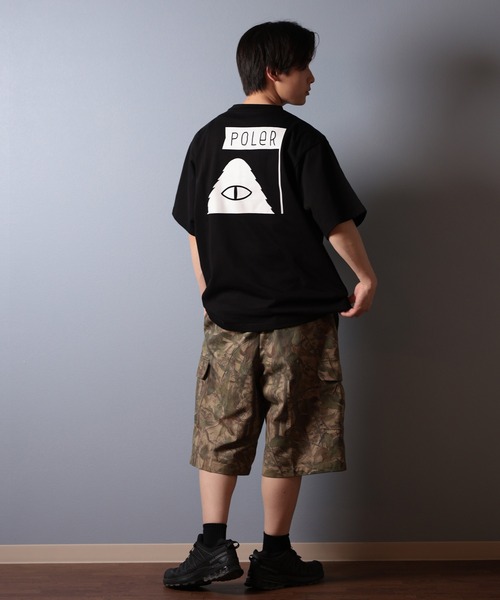 POLeR(ポーラー)の「【ムラサキスポーツ限定】POLER/ポーラー 半袖Tシャツ ビッグシルエット 吸湿速乾 259MCV0015(Tシャツ/カットソー・メンズ・ブラック/グレー/ホワイト・M/L/XL)」の14枚目の写真