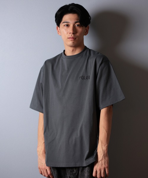 POLeR(ポーラー)の「【ムラサキスポーツ限定】POLER/ポーラー 半袖Tシャツ ビッグシルエット 吸湿速乾 259MCV0015(Tシャツ/カットソー・メンズ・ブラック/グレー/ホワイト・M/L/XL)」の15枚目の写真