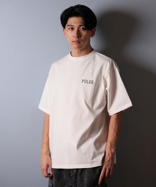 POLeR(ポーラー)の「【ムラサキスポーツ限定】POLER/ポーラー 半袖Tシャツ ビッグシルエット 吸湿速乾 259MCV0015(Tシャツ/カットソー・メンズ・ブラック/グレー/ホワイト・M/L/XL)」の4枚目の写真