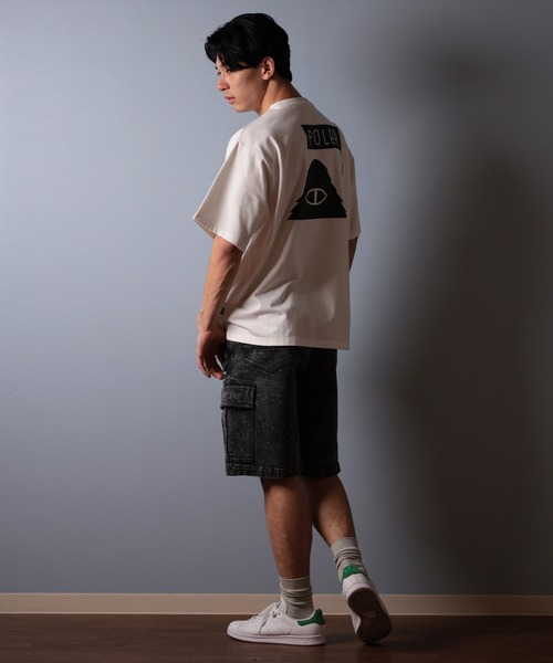 POLeR(ポーラー)の「【ムラサキスポーツ限定】POLER/ポーラー 半袖Tシャツ ビッグシルエット 吸湿速乾 259MCV0015(Tシャツ/カットソー・メンズ・ブラック/グレー/ホワイト・M/L/XL)」の7枚目の写真