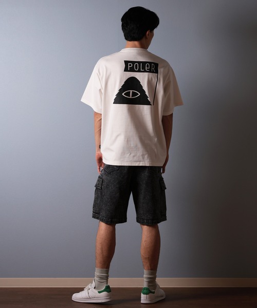 POLeR(ポーラー)の「【ムラサキスポーツ限定】POLER/ポーラー 半袖Tシャツ ビッグシルエット 吸湿速乾 259MCV0015(Tシャツ/カットソー・メンズ・ブラック/グレー/ホワイト・M/L/XL)」の8枚目の写真