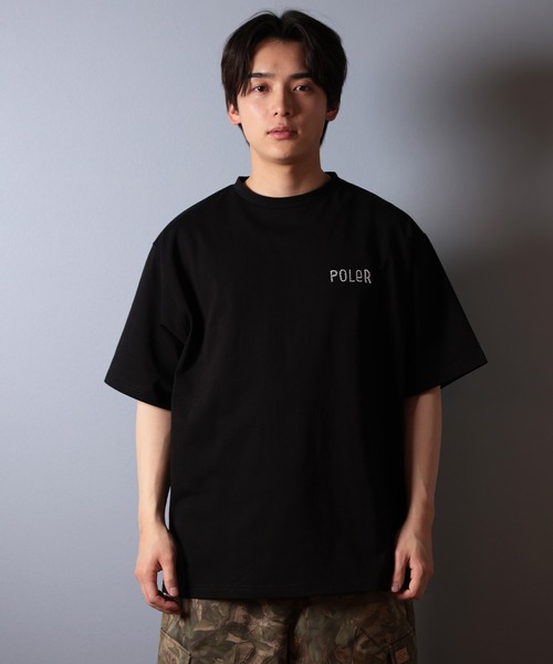 POLeR(ポーラー)の「【ムラサキスポーツ限定】POLER/ポーラー 半袖Tシャツ ビッグシルエット 吸湿速乾 259MCV0015(Tシャツ/カットソー・メンズ・ブラック/グレー/ホワイト・M/L/XL)」の10枚目の写真