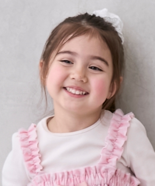 petit main(プティマイン)の「ボリュームレースシュシュ(シュシュ・キッズ・オフホワイト/レッド・F)」の16枚目の写真