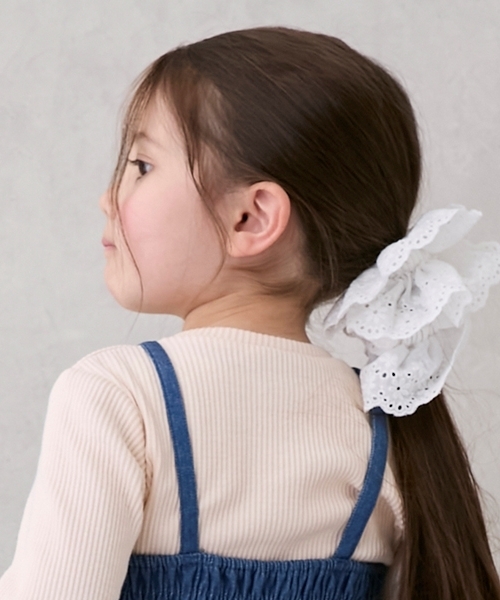 petit main(プティマイン)の「ボリュームレースシュシュ(シュシュ・キッズ・オフホワイト/レッド・F)」の17枚目の写真