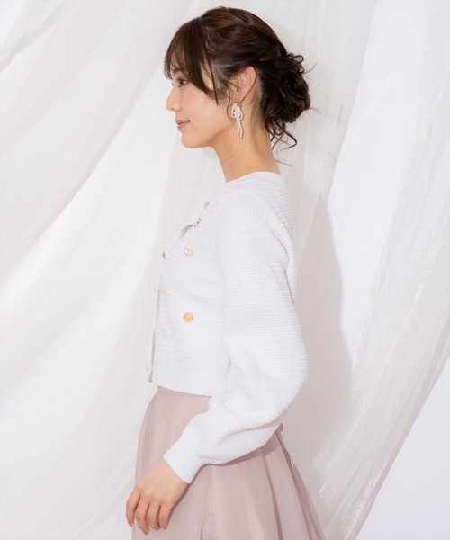 WILLSELECTION(ウィルセレクション)の「シャイニービジューカーディガン(カーディガン/ボレロ・レディース・ブラック/ピンク/オフホワイト・FREE)」の12枚目の写真