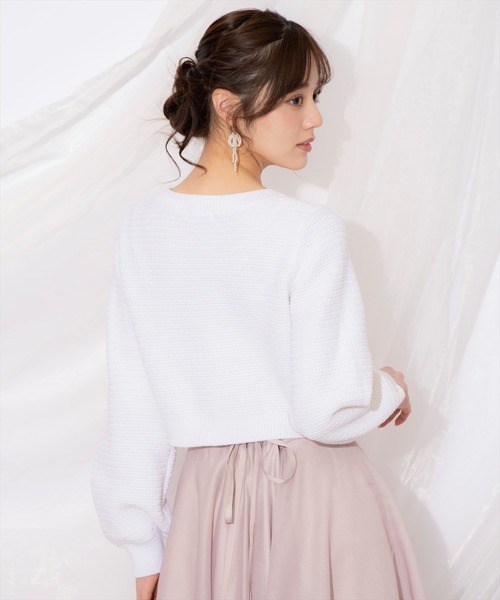 WILLSELECTION(ウィルセレクション)の「シャイニービジューカーディガン(カーディガン/ボレロ・レディース・ブラック/ピンク/オフホワイト・FREE)」の13枚目の写真