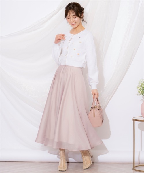 WILLSELECTION(ウィルセレクション)の「シャイニービジューカーディガン(カーディガン/ボレロ・レディース・ブラック/ピンク/オフホワイト・FREE)」の18枚目の写真