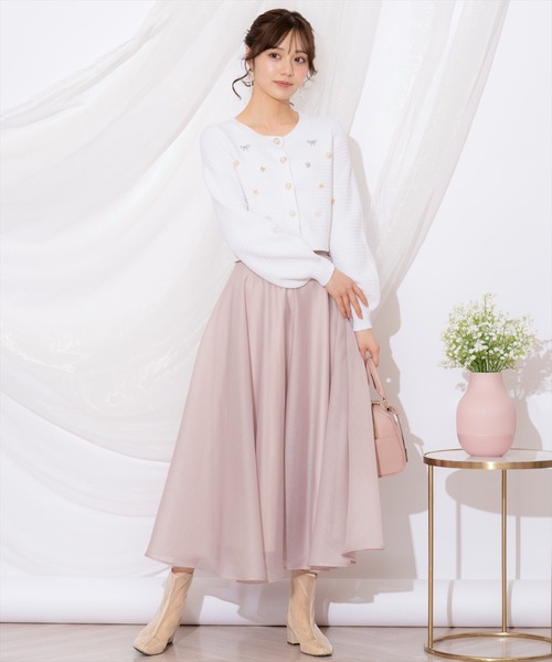 WILLSELECTION(ウィルセレクション)の「シャイニービジューカーディガン(カーディガン/ボレロ・レディース・ブラック/ピンク/オフホワイト・FREE)」の19枚目の写真