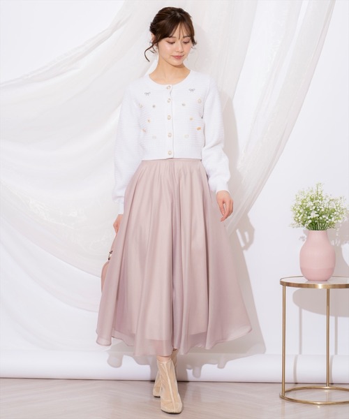 WILLSELECTION(ウィルセレクション)の「シャイニービジューカーディガン(カーディガン/ボレロ・レディース・ブラック/ピンク/オフホワイト・FREE)」の22枚目の写真