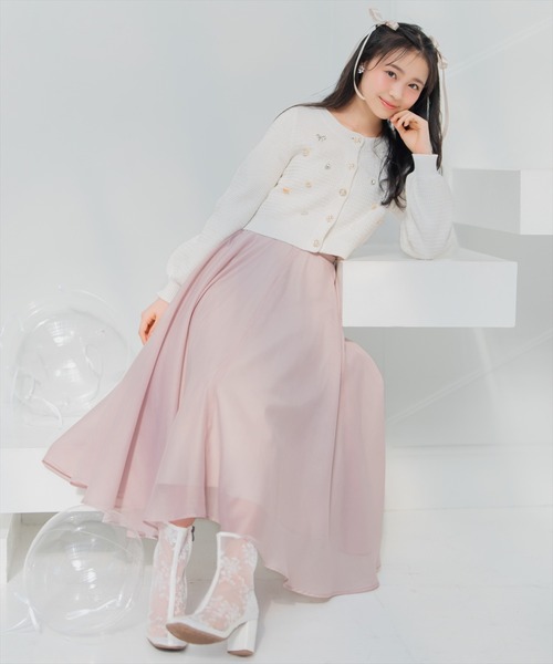 WILLSELECTION(ウィルセレクション)の「シャイニービジューカーディガン(カーディガン/ボレロ・レディース・ブラック/ピンク/オフホワイト・FREE)」の7枚目の写真