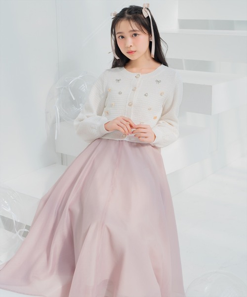 WILLSELECTION(ウィルセレクション)の「シャイニービジューカーディガン(カーディガン/ボレロ・レディース・ブラック/ピンク/オフホワイト・FREE)」の6枚目の写真