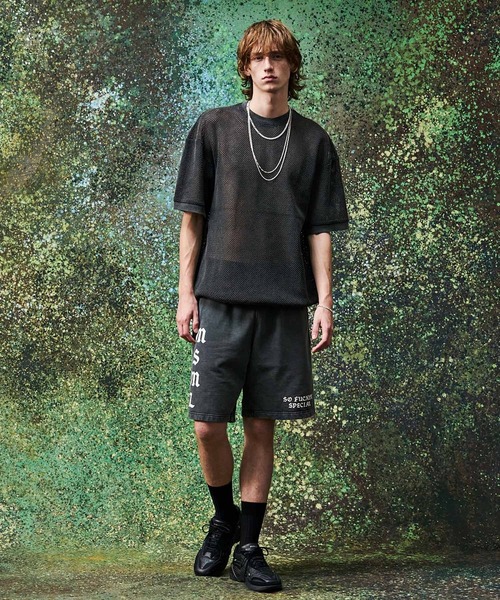 MSML（エムエスエムエル）の「VINTAGE GARMENT DYE SWEAT SHORTS（スウェットパンツ・メンズ・レッド/ブラック・XL/L/M/S）」の14枚目の写真