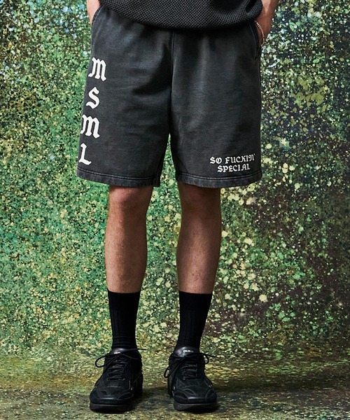 MSML（エムエスエムエル）の「VINTAGE GARMENT DYE SWEAT SHORTS（スウェットパンツ・メンズ・レッド/ブラック・XL/L/M/S）」の8枚目の写真